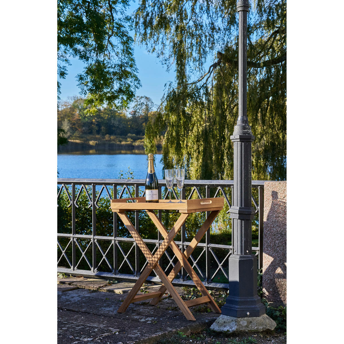 KLAPPTISCH Teakholz massiv rechteckig Braun  - Braun, MODERN, Holz (40/60/70cm) - MID.YOU
