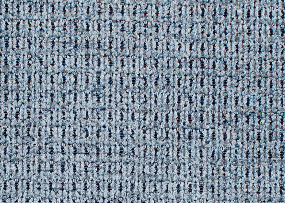 ECKSOFA in Webstoff Blau  - Blau/Schwarz, Design, Textil/Metall (216/302cm) - Xora