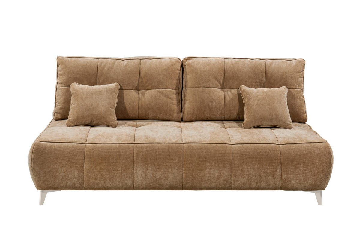 SCHLAFSOFA ELISA Webstoff Braun  inkl. Bettkasten  - Kaschmir/Braun, MODERN, Kunststoff/Textil (215/96/106cm) - MID.YOU