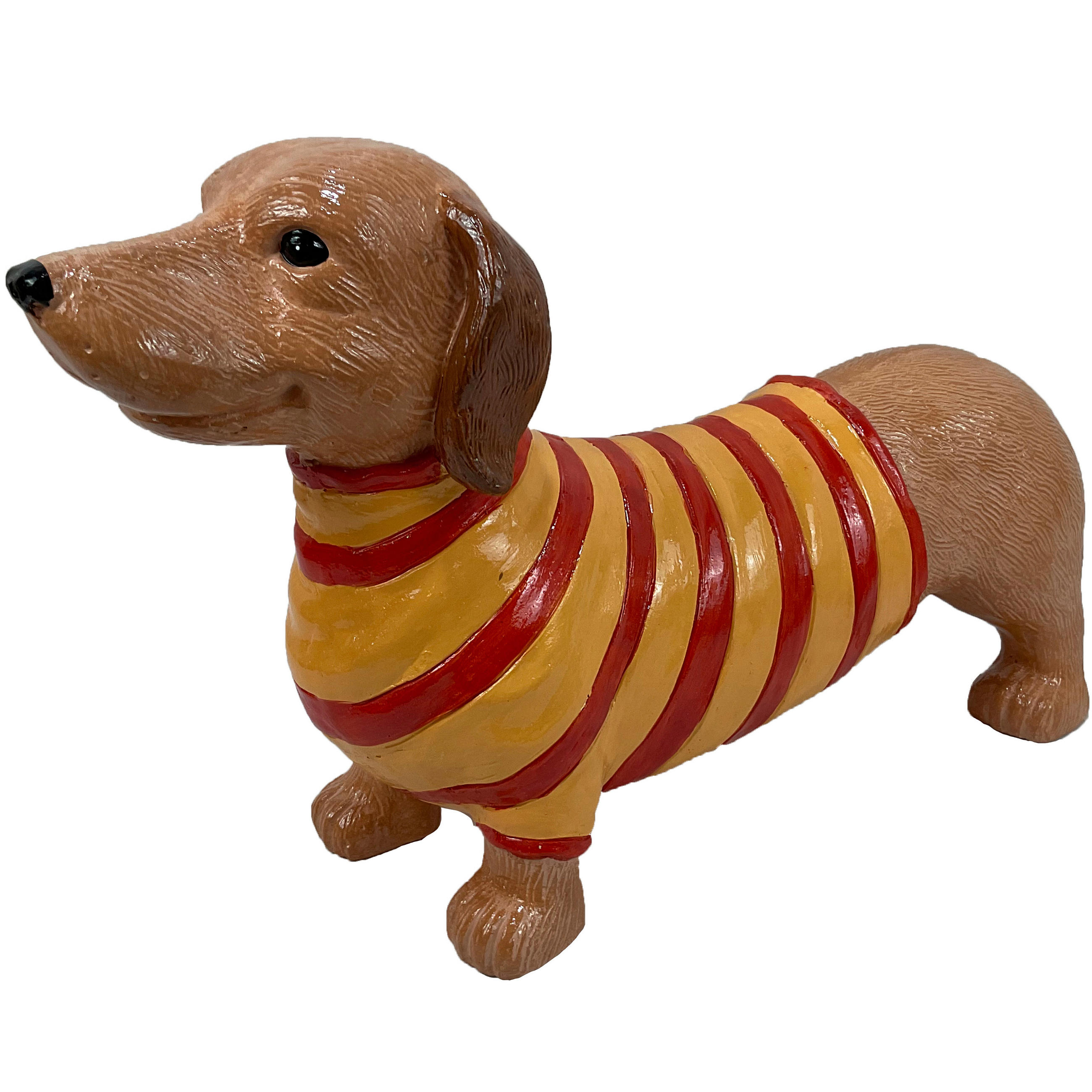 CÂINE DECORATIV - maro/roșu, Lifestyle, piatră (50/16,5/30,5cm)