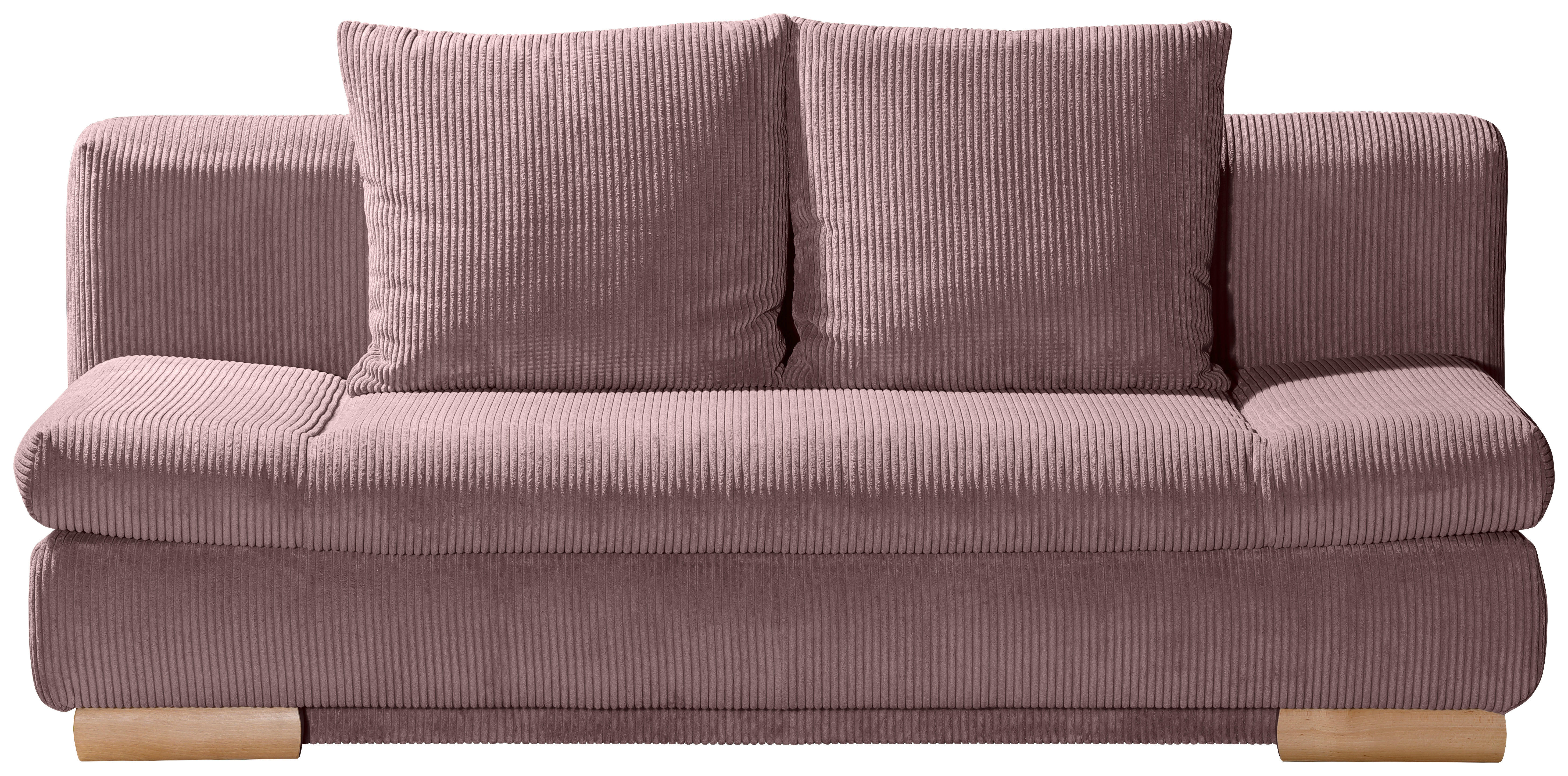 SCHLAFSOFA in Cord Rosa  - Rosa, Konventionell, Textil (200/87/93cm) - Novel