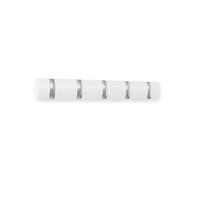 WANDGARDEROBE  in Pappel Weiß, Nickelfarben  - Weiß/Nickelfarben, Basics, Holz/Metall (51/6/3cm) - Umbra