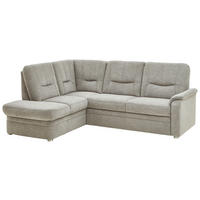 ECKSOFA  in Chenille Grau  185/235 cm  - Schwarz/Grau, KONVENTIONELL, Kunststoff/Textil (185/235cm) - Beldomo Comfort