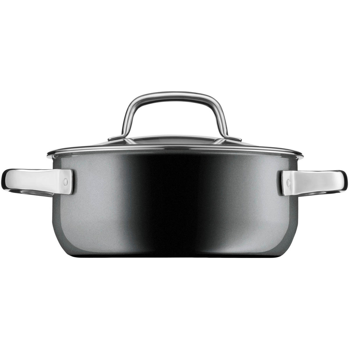 LONEC  Fusiontec  2,4 l  kovina   - temno siva/antracit, Basics, kovina/steklo (20/18cm) - WMF