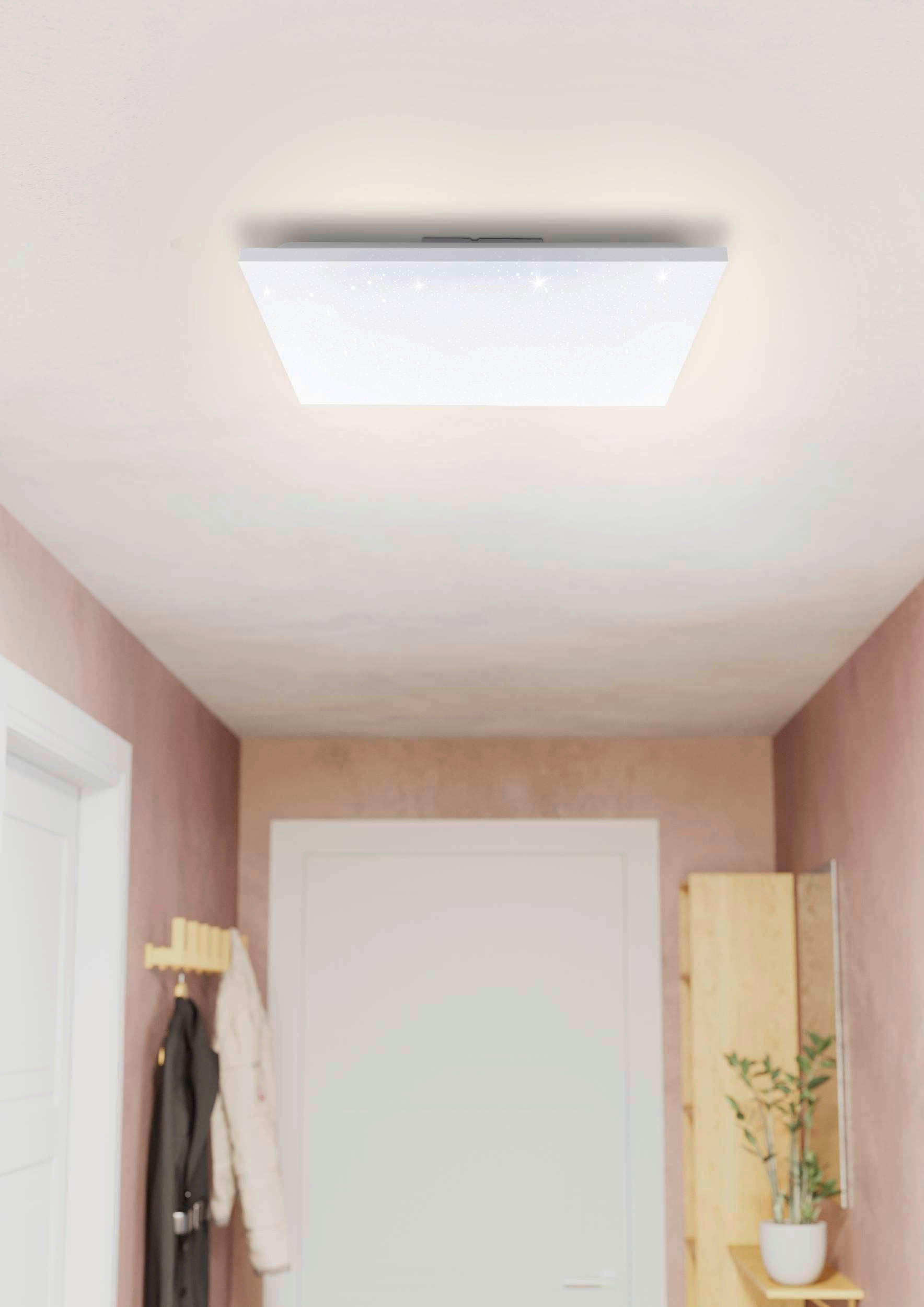 LED-DECKENLEUCHTE 58,7/58,7/6,9 cm   - Weiß, Basics, Kunststoff/Metall (58,7/58,7/6,9cm) - Eglo