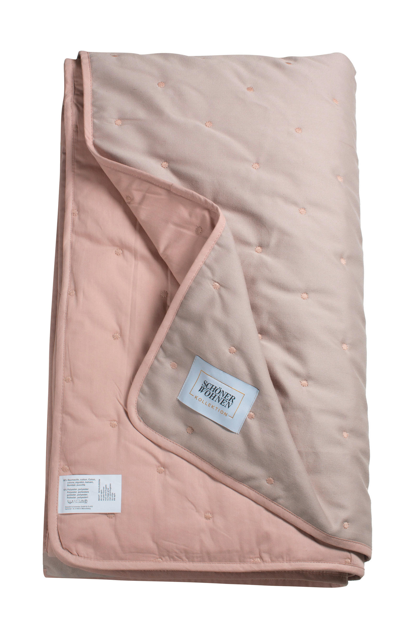 ÜBERWURF 140/240 cm  - Hellrosa/Rosa, Basics, Textil (140/240cm) - Schöner Wohnen