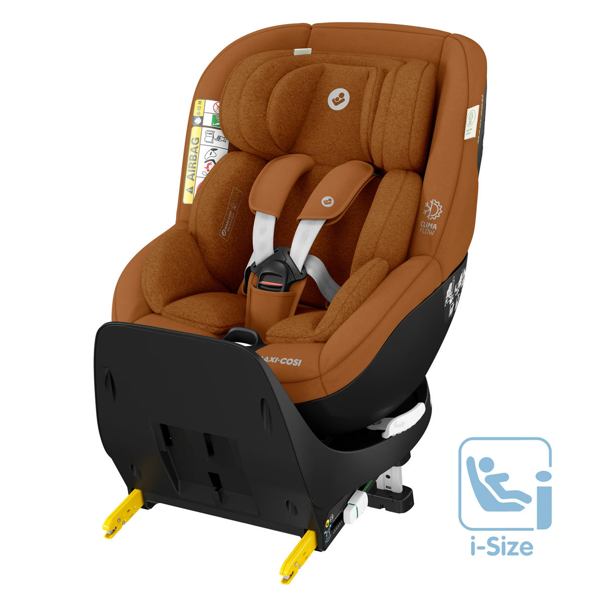 KINDERAUTOSITZ Mica Pro Eco i-Size Authentic Cognac   - Cognac, Basics, Kunststoff/Textil (44,2/64,8/68,3cm) - Maxi-Cosi