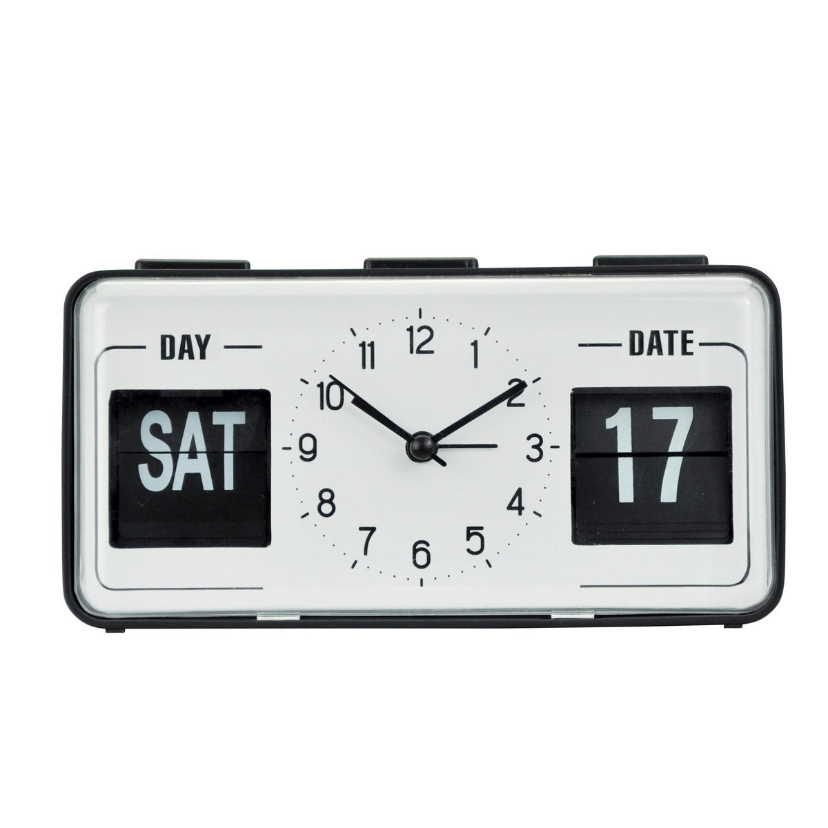 BUDILICA      17,1/5,2/9 cm    - bijela/crna, Basics, plastika (17,1/5,2/9cm) - Ambia Home