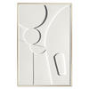 ORIGINALBILD 58/88 cm  - Weiss/Goldfarben, Trend, Holzwerkstoff/Kunststoff (58/88cm) - Monee