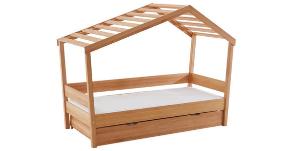 BETT 90/200 cm  in Buchefarben  - Buchefarben, KONVENTIONELL, Holz (90/200cm) - Carryhome