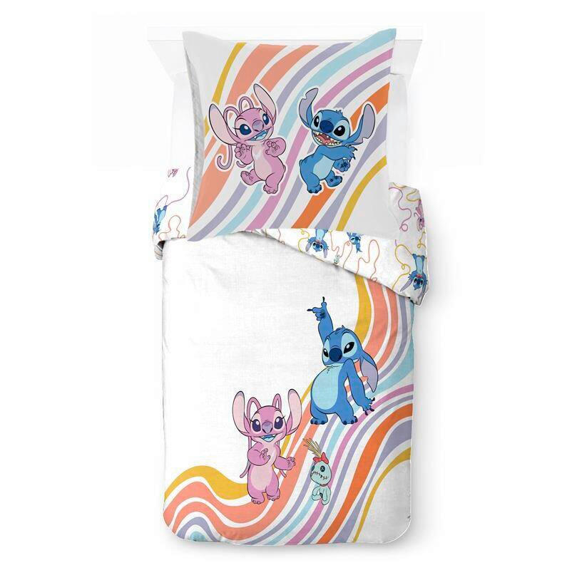 KINDERBETTWÄSCHE Disney Lilo and Stitch 135/200 cm  - Multicolor/Weiß, Basics, Textil (135/200cm)