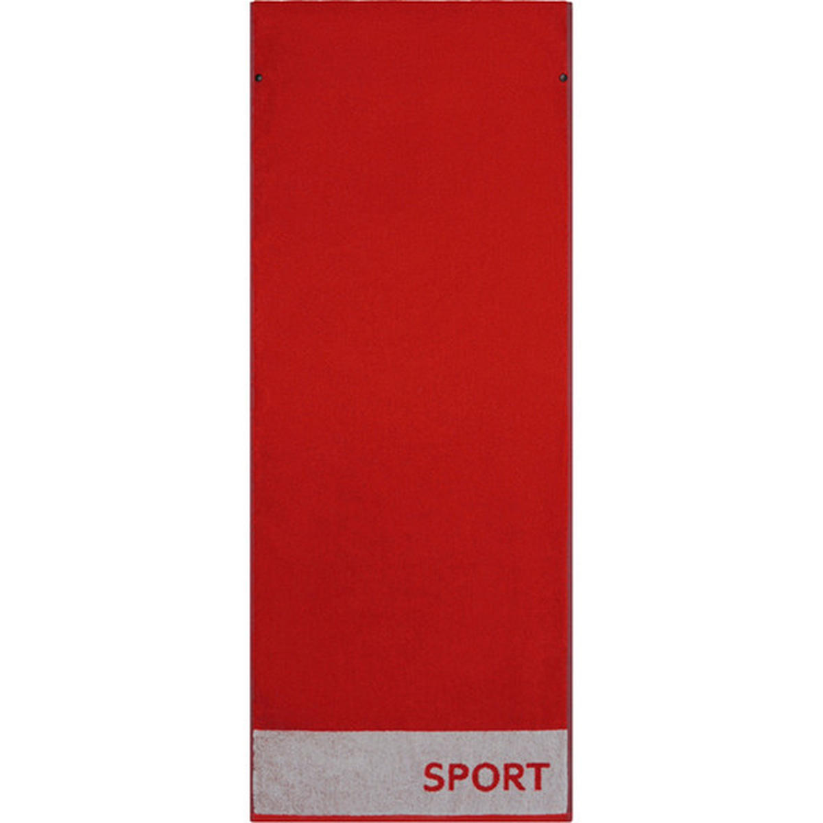 RUČNIK ZA TUŠIRANJE 130/50 cm  siva, crvena   Fitnesstuch  - siva/crvena, Konvencionalno, tekstil (130/50cm) - Cawoe