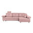 WOHNLANDSCHAFT in Textil Rosa - Chromfarben/Rosa, Design, Textil/Metall (288/190cm) - Hom`in WOHNLANDSCHAFT in Textil Rosa - Chromfarben/Rosa, Design, Textil/Metall (288/190cm) - Hom`in