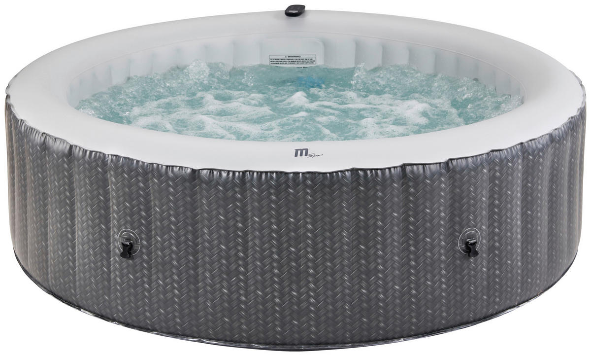 WHIRLPOOL MSPA COMFORT OTTOMAN 204/70 cm  - Anthrazit/Weiß, KONVENTIONELL, Kunststoff (204/70cm) - Atrigo
