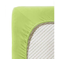 SPANNBETTTUCH Jenny C Single-Jersey  - Grün, Basics, Textil (120/200cm) - Fleuresse
