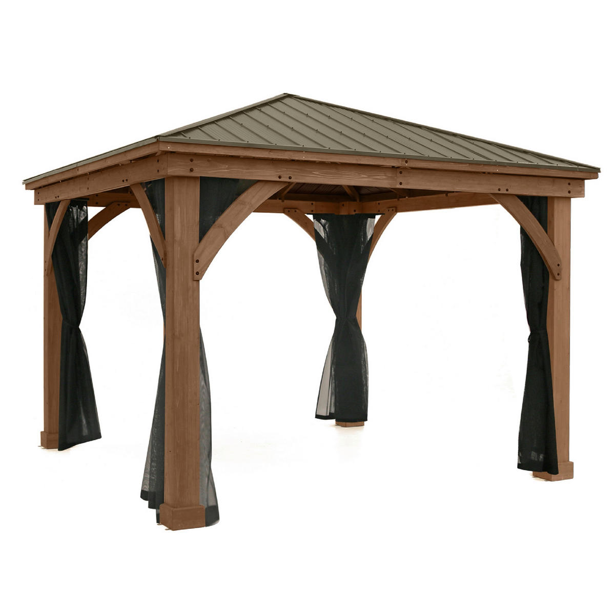 MOSKITONETZ  - Schwarz, Basics, Kunststoff (360/320/360cm) - Ambia Garden