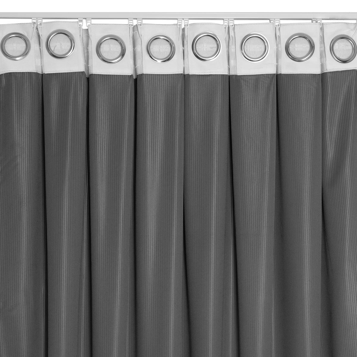 FERTIGVORHANG blickdicht  - Anthrazit, Basics, Textil (140/240cm)
