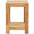 BEISTELLTISCH 40,5/40,5/55 cm Eiche massiv quadratisch  - Natur, Holz (40,5/40,5/55cm) - Linea Natura