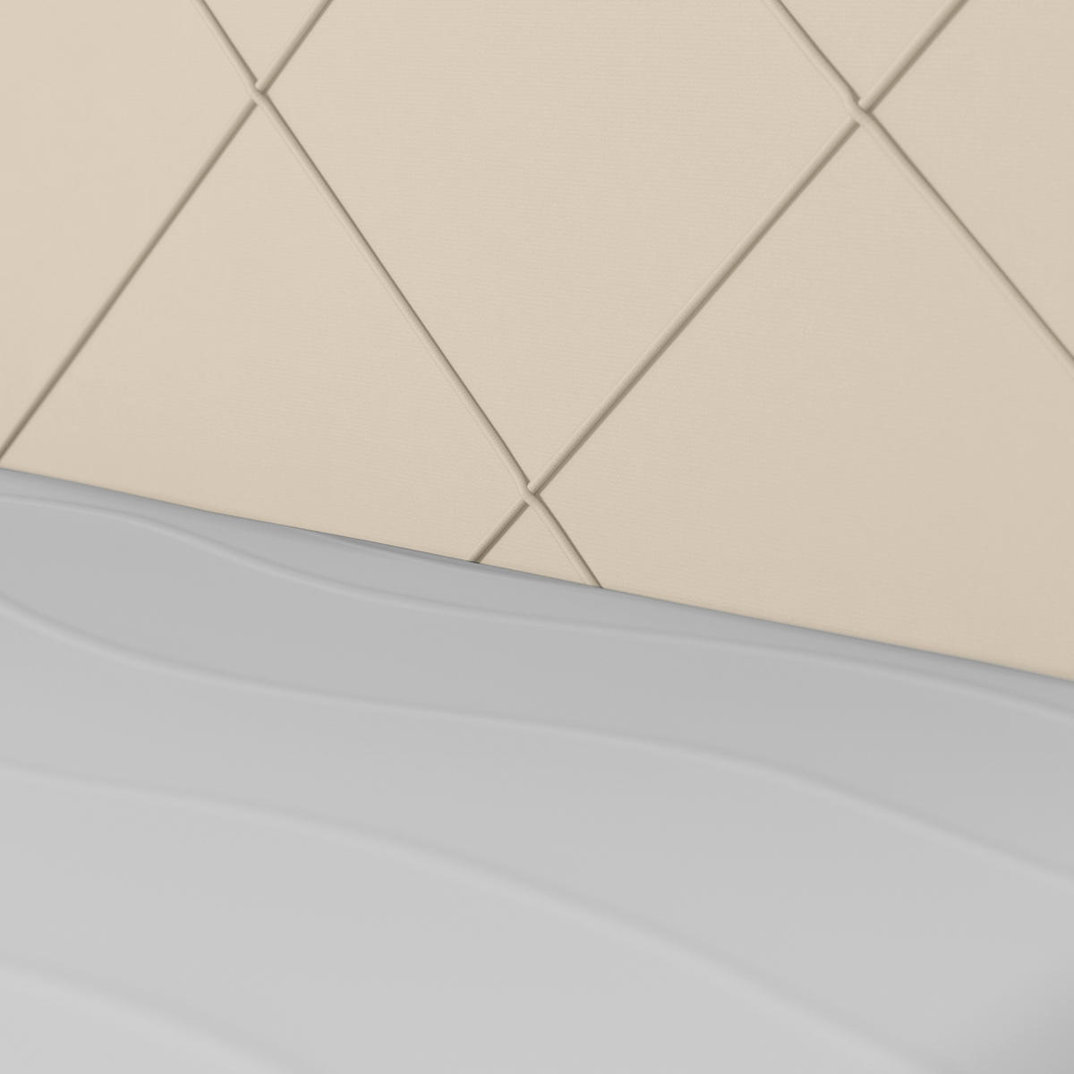 BOXSPRINGBETT 180/200 cm  in Weiss  - Weiss/Schwarz, Modern, Holzwerkstoff/Kunststoff (180/200cm) - MID.YOU