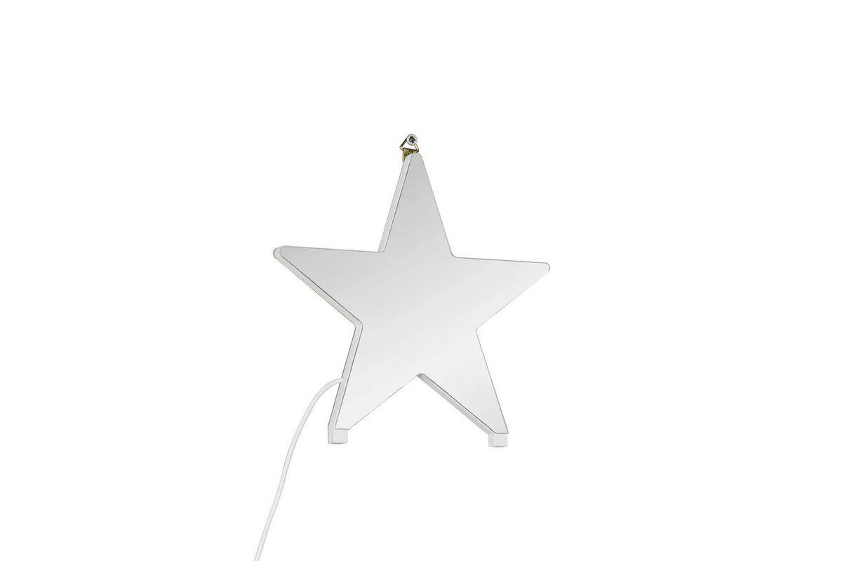 LED-WANDLEUCHTE Etoile 20/20/6 cm  - Weiß, LIFESTYLE, Kunststoff (20/20/6cm)