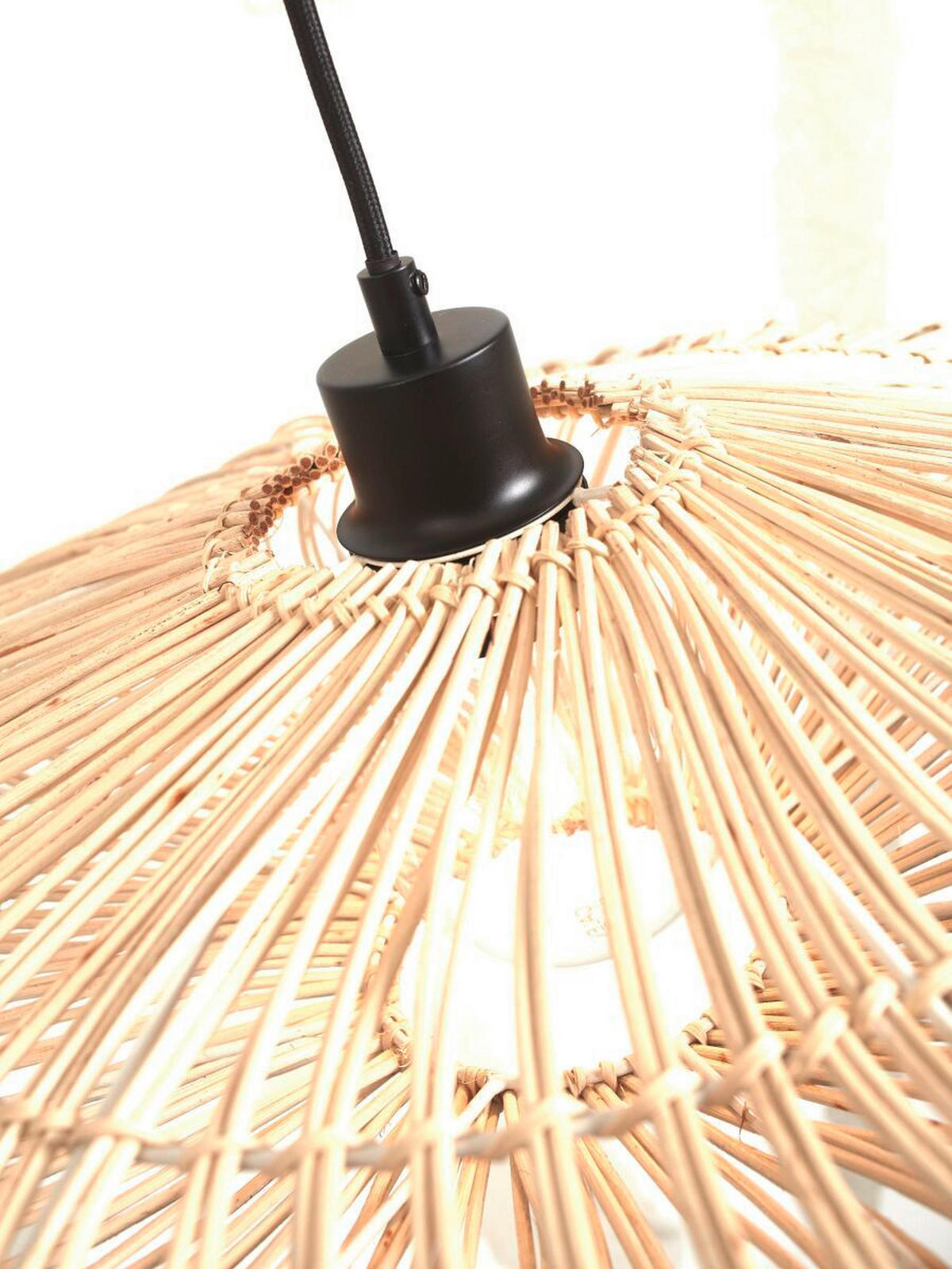 STOJACÍ LAMPA, 63/40/150 cm - bílá, Trend, přírodní materiály (63/40/150cm) - Good & Mojo