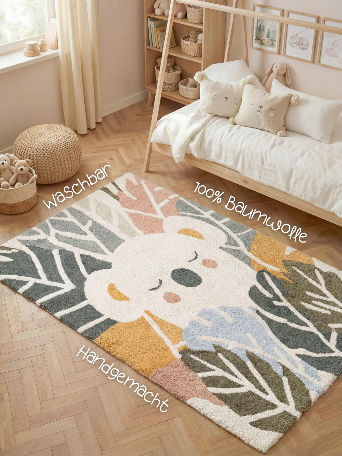 KINDERTEPPICH 140/200 cm Snuggle Tabea Creme, Multicolor rechteckig  - Multicolor/Creme, Basics, Kunststoff/Textil (140/200cm) - Hanse Home