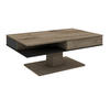 COUCHTISCH in Holz, Glas 120/75/46 cm  - Eichefarben/Anthrazit, Design, Glas/Holz (120/75/46cm) - Voglauer