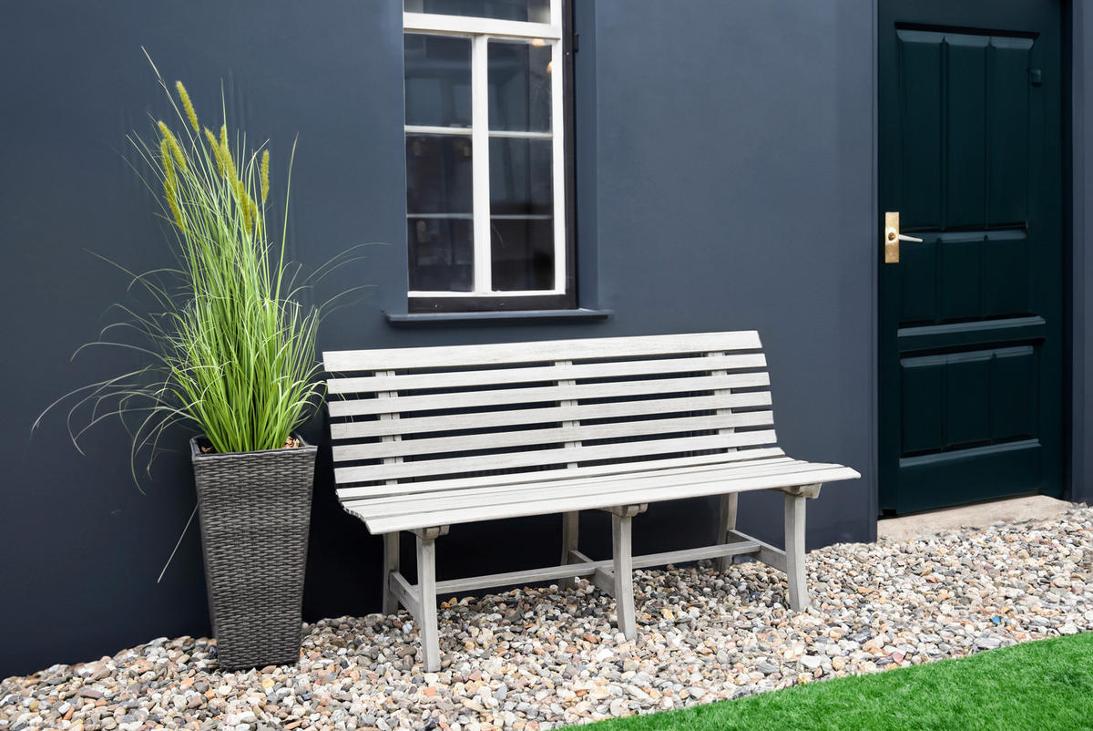 GARTENBANK 60/82/150 cm Eukalyptusholz   - Grau, MODERN, Holz (60/82/150cm) - Gardenson