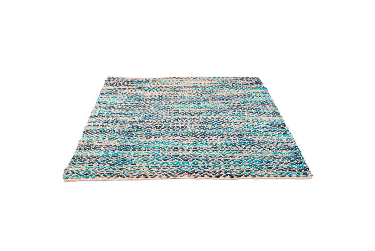 HANDWEBTEPPICH 190/290 cm Blau  - Blau, Design, Textil (190/290cm) - Tom Tailor