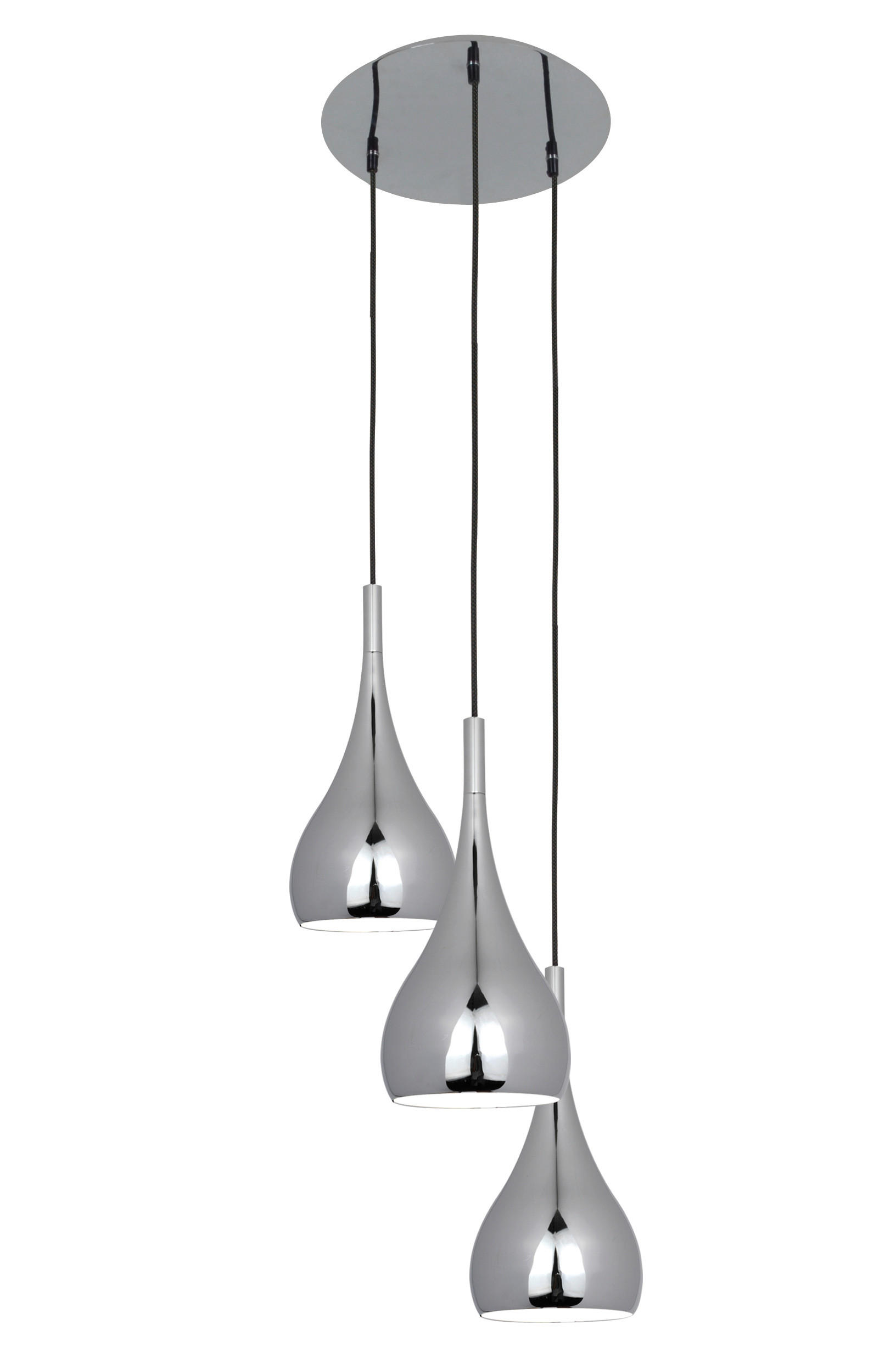 HÄNGELEUCHTE 30/120 cm   - Chromfarben, Trend, Metall (30/120cm) - Näve