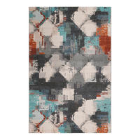 OUTDOORTEPPICH 160/225 cm Stash Creme, Grau, Türkis  - Türkis/Creme, Design, Textil (160/225cm) - Esprit