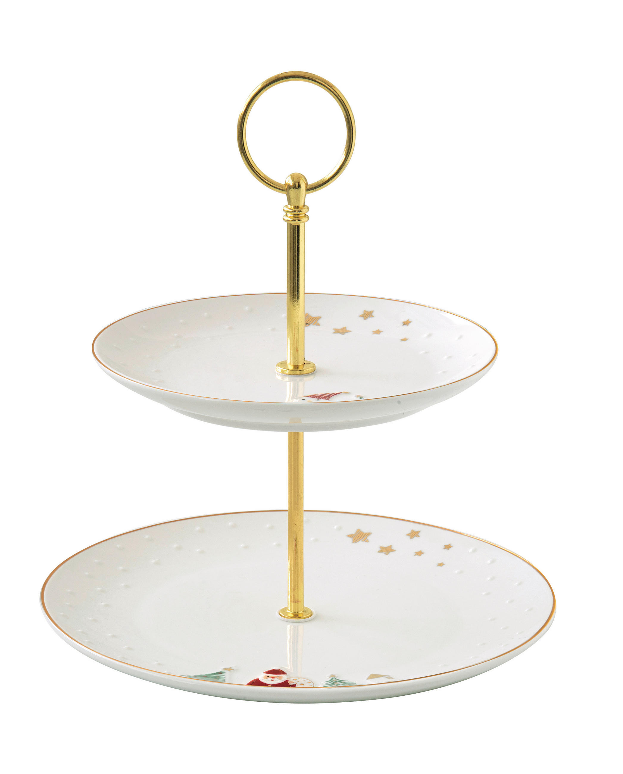 SERVIRNI KROŽNIK       21/21/23 cm    - rdeča/zelena, Basics, keramika (21/21/23cm)