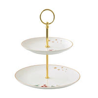 SERVIRNI KROŽNIK       21/21/23 cm    - rdeča/zelena, Basics, keramika (21/21/23cm)
