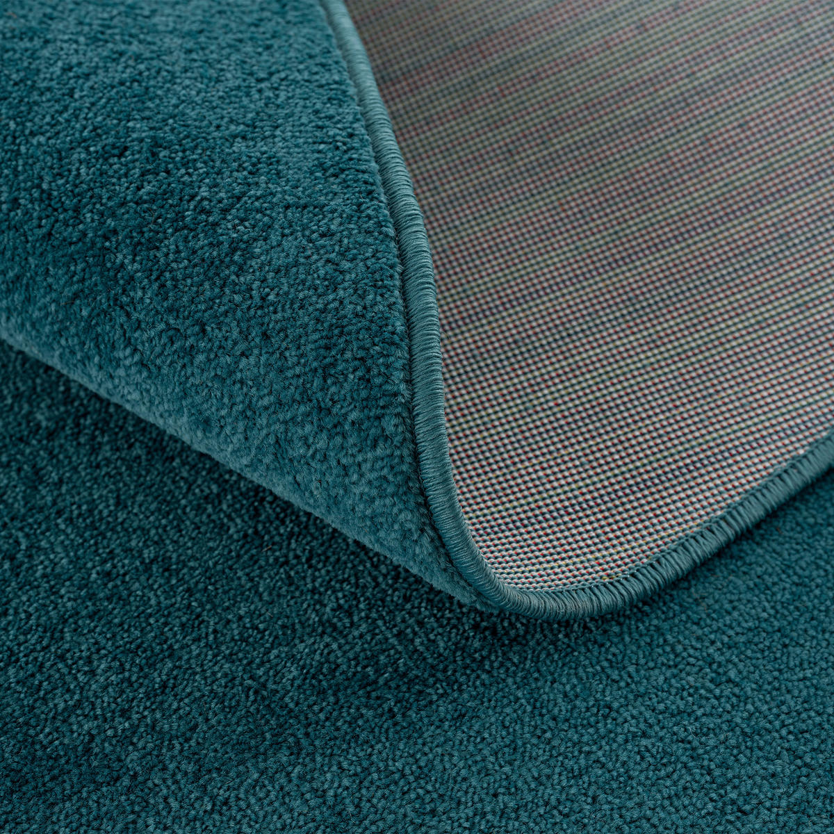 WEBTEPPICH 120 cm Uni Dunkelblau rund  - Dunkelblau, LIFESTYLE, Kunststoff/Textil (120cm) - Novel