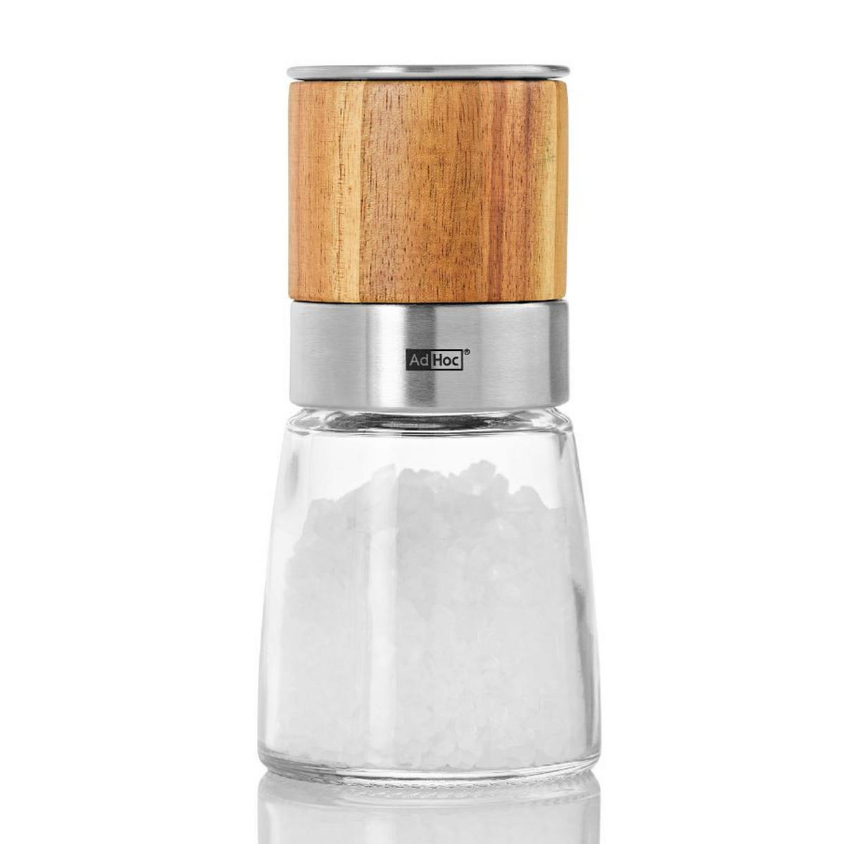SALZ- ODER PFEFFERMÜHLE AKASIA  - Akaziefarben, Basics, Holz/Keramik (6,5/13,5cm) - AdHoc