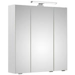 SPIEGELSCHRANK 65/70/16 cm  - Weiß, KONVENTIONELL, Glas/Holzwerkstoff (65/70/16cm) - Xora
