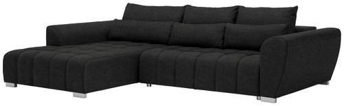 ECKSOFA in Webstoff Anthrazit  218/304 cm  - Anthrazit/Silberfarben, MODERN, Kunststoff/Textil (218/304cm) - Carryhome