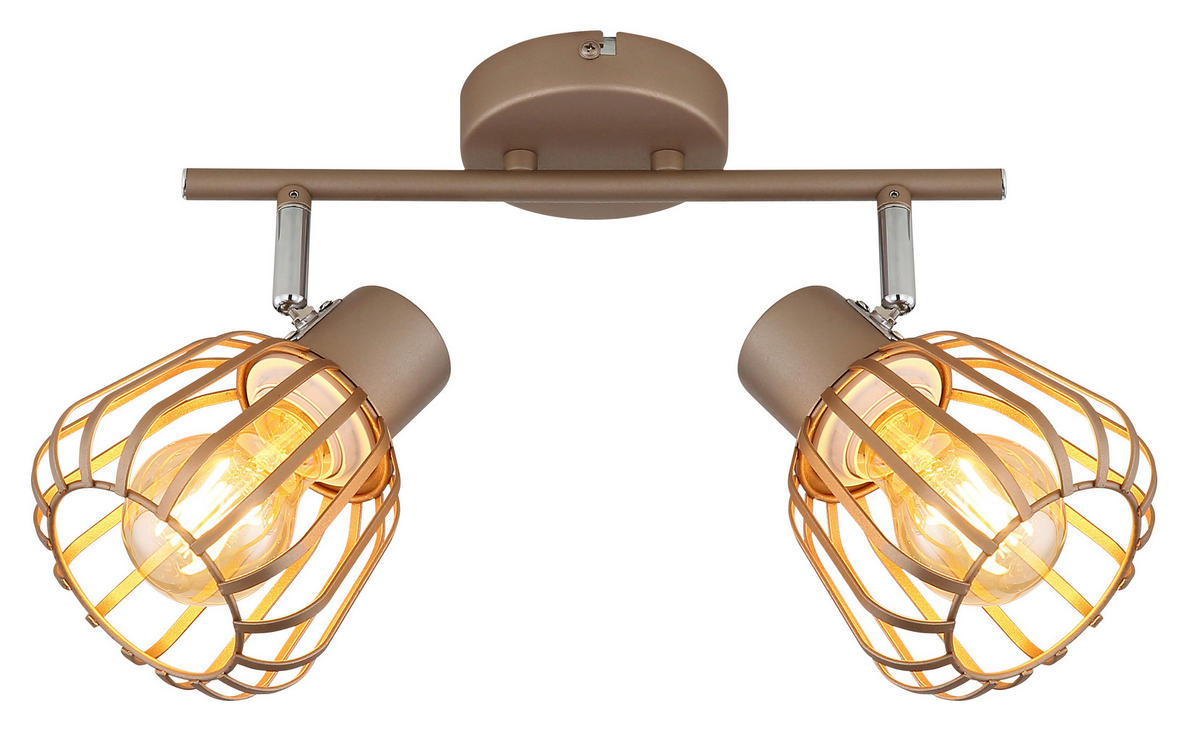 STRAHLER Olin 30/12,5/17,5 cm  - Chromfarben/Braun, Design, Metall (30/12,5/17,5cm) - Globo