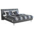 POLSTERBETT 180/200 cm in Anthrazit - Chromfarben/Anthrazit, Design, Textil/Metall (180/200cm) - Carryhome POLSTERBETT 180/200 cm in Anthrazit - Chromfarben/Anthrazit, Design, Textil/Metall (180/200cm) - Carryhome