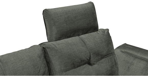 ECKSOFA in Mikrovelours Dunkelgrün - Dunkelgrün/Schwarz, KONVENTIONELL, Kunststoff/Textil (170/275cm) - Carryhome