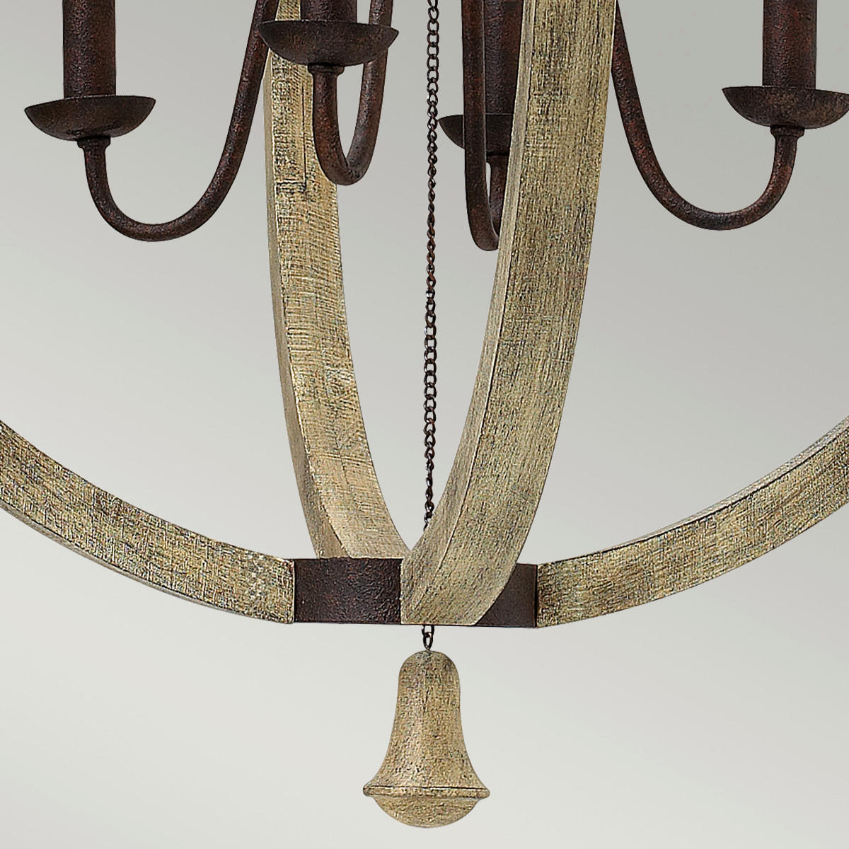 LESTENEC  Middlefield      61.0/82.2 cm      E14 - opečnato rjava, Konvencionalno, kovina/les (61.0/82.2cm)