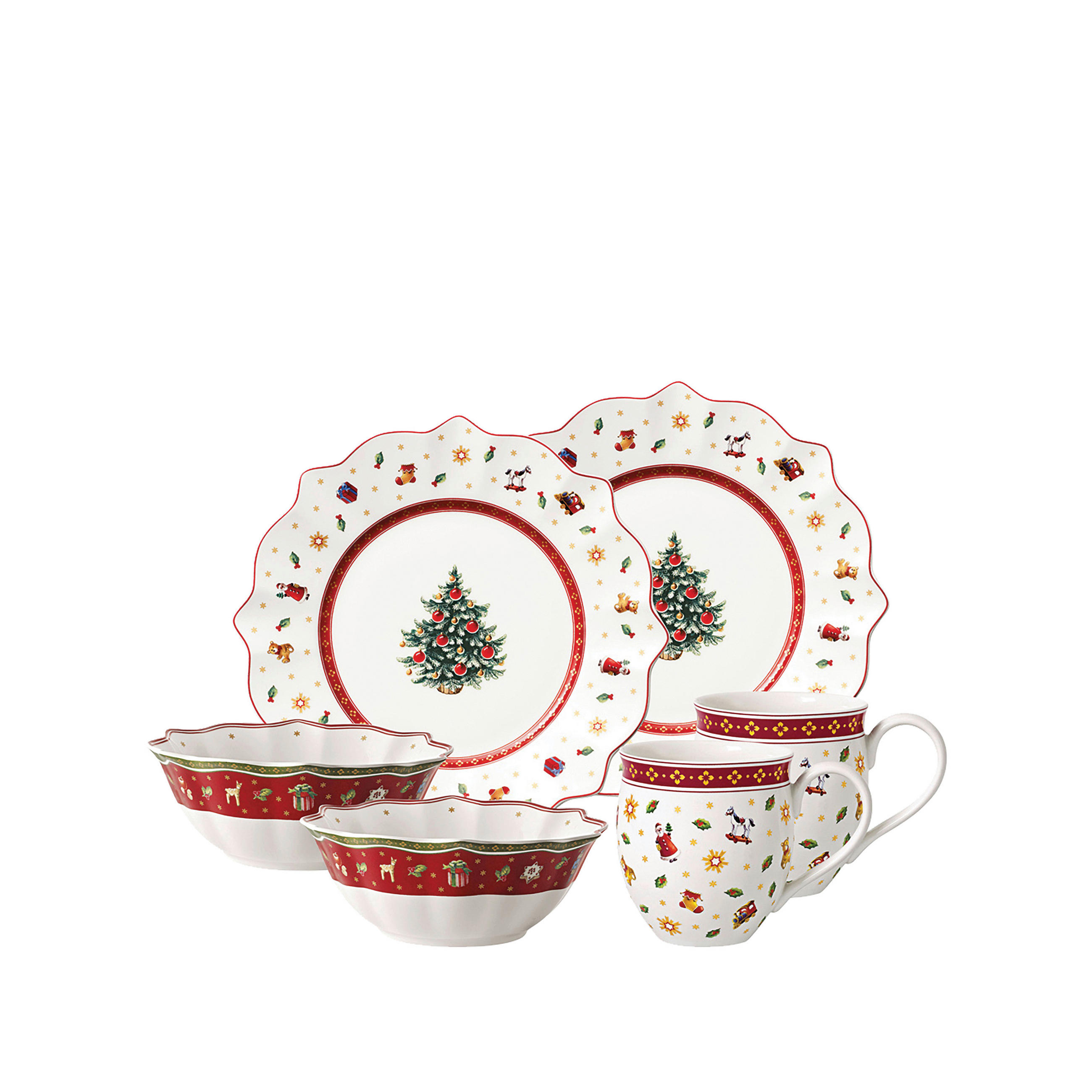 FRÜHSTÜCKSSET Multicolor, Rot, Weiß Toy´s Delight  - Rot/Multicolor, Design, Keramik (36/25/14cm) - Villeroy & Boch