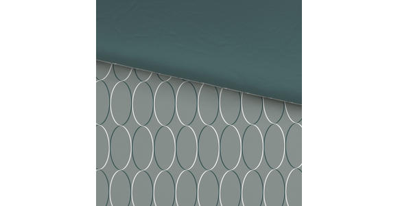 WENDEBETTWÄSCHE Mavie Satin 200/200 cm  - Grün, KONVENTIONELL, Textil (200/200cm) - Novel