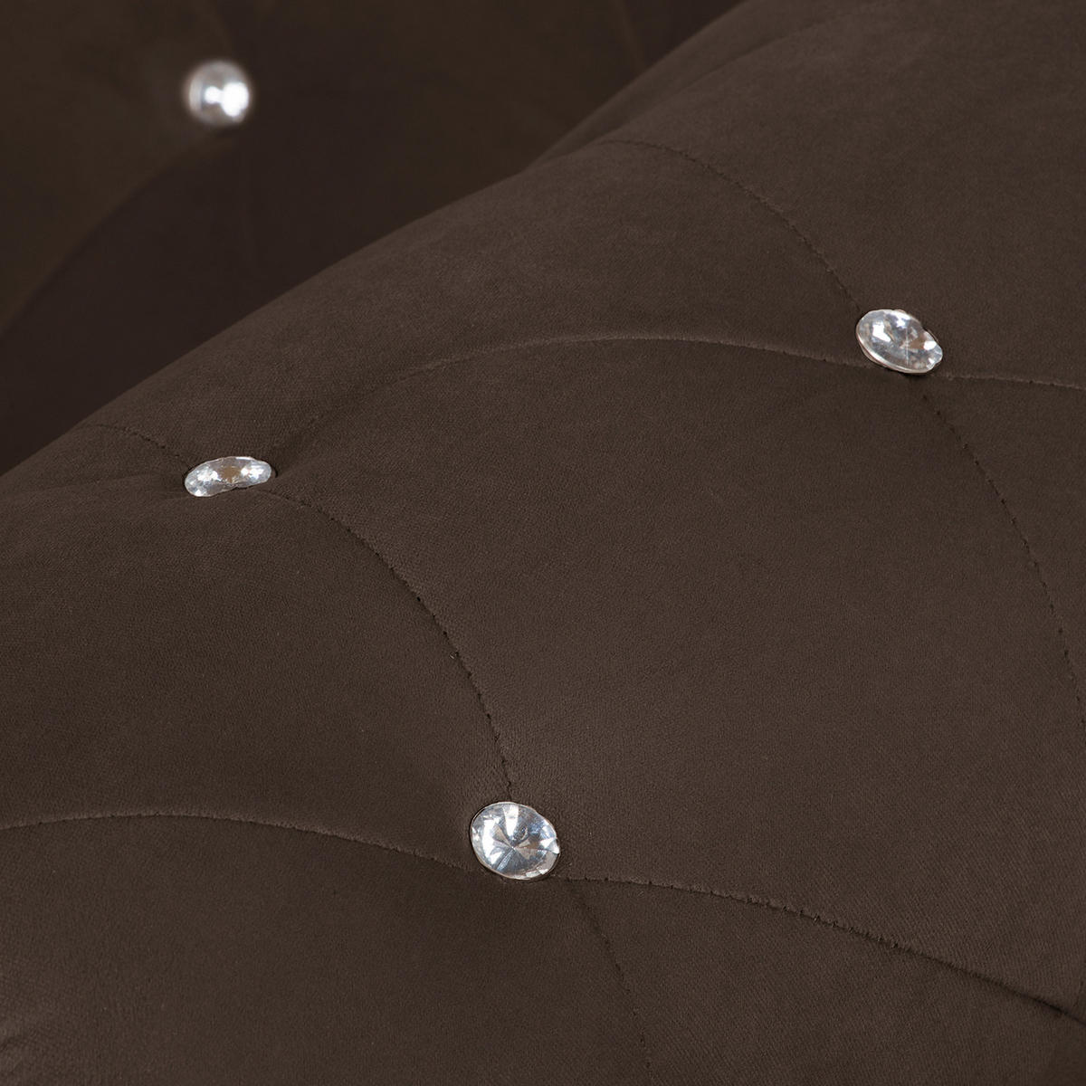 SESSEL in Velours Braun  - Braun, Design, Holz/Textil (110/82/90cm) - P & B