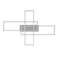 LED-DECKENLEUCHTE 82,5/55/8 cm   - Chromfarben/Silberfarben, Basics, Kunststoff/Metall (82,5/55/8cm) - Novel
