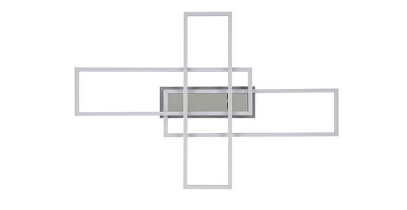 LED-DECKENLEUCHTE 82,5/55/8 cm - Chromfarben/Silberfarben, Basics, Kunststoff/Metall (82,5/55/8cm) - Novel