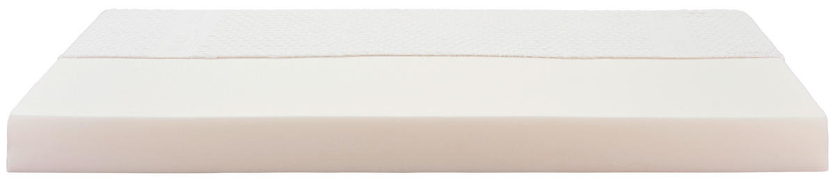 Komfortschaummatratze 90/200 cm, Höhe ca.: 15 cm, H2 = mittel,  - Gelb/Weiß, Textil (90/200cm) - Primatex