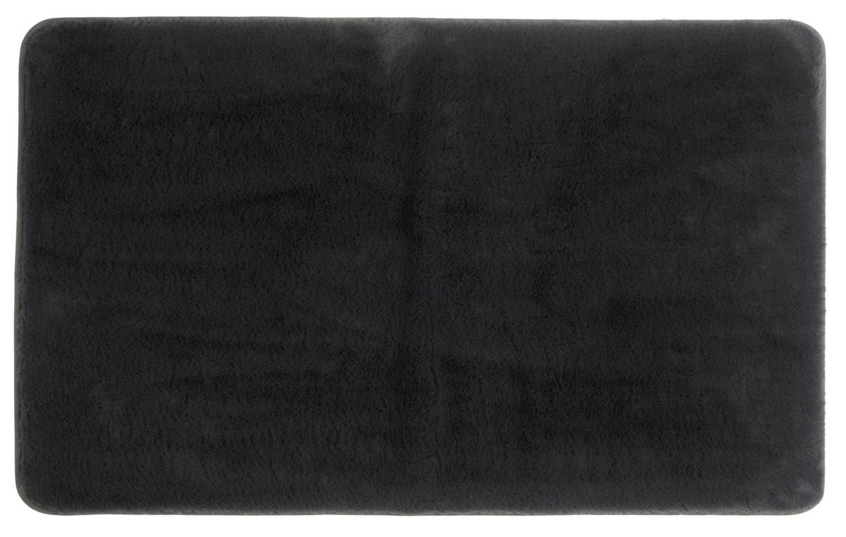 BADEMATTE Grau 60/100 cm  - Grau, Basics, Kunststoff/Textil (60/100cm) - Esposa