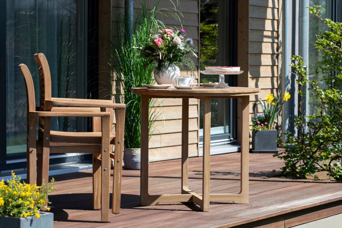 GARTENSESSEL Teakholz  - Basics, Holz (63/92/52cm) - Gardenson