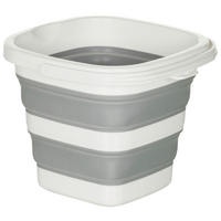 EIMER  - Weiß/Grau, Basics, Kunststoff (23/20/23cm) - MID.YOU